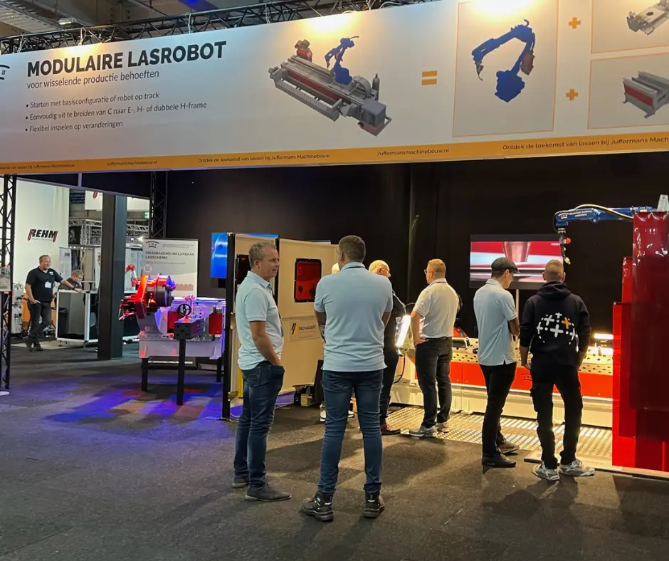 Medewerkers van Juffermans Machinebouw op Metavak en Weldingweek